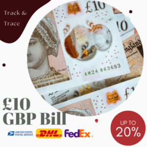 Counterfeit £10 GBP Bills