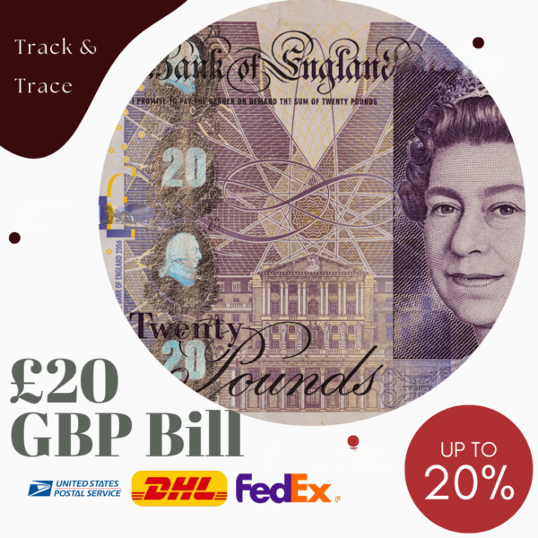 Counterfeit £20 GBP Bills