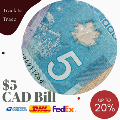 Counterfeit $5 CAD Bills