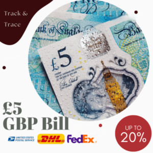 Counterfeit £5 GBP Bills